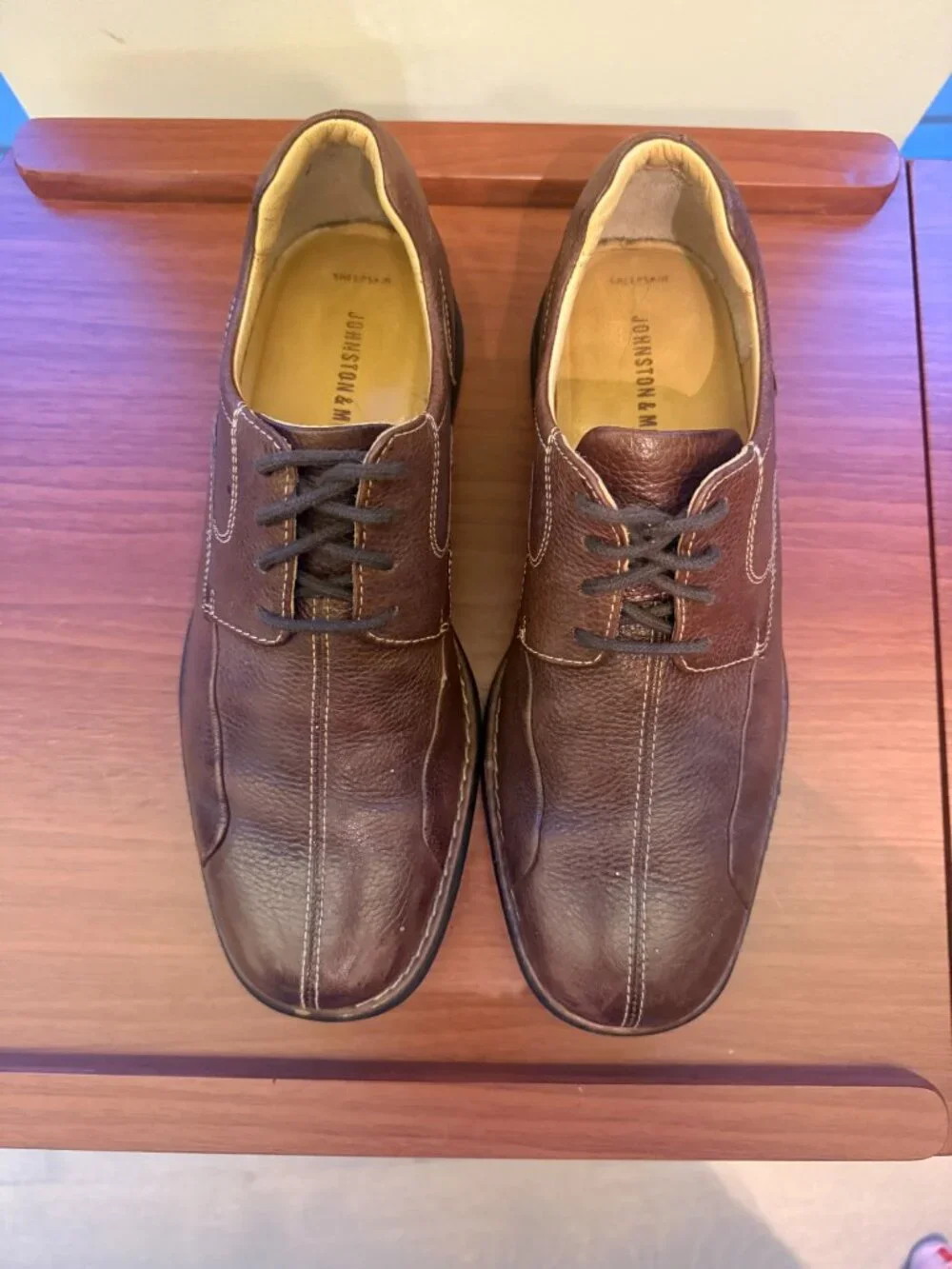 Johnston & Murphy Brown Leather Oxfords Men’s 8M